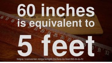 How Many Feet are 60 Inches_